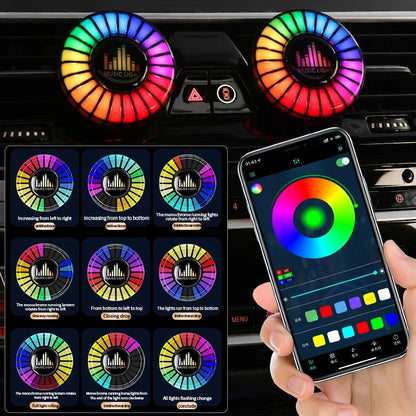 HUBBTECHPRO™ RhythmGlow Car Air Freshener & LED Music Light