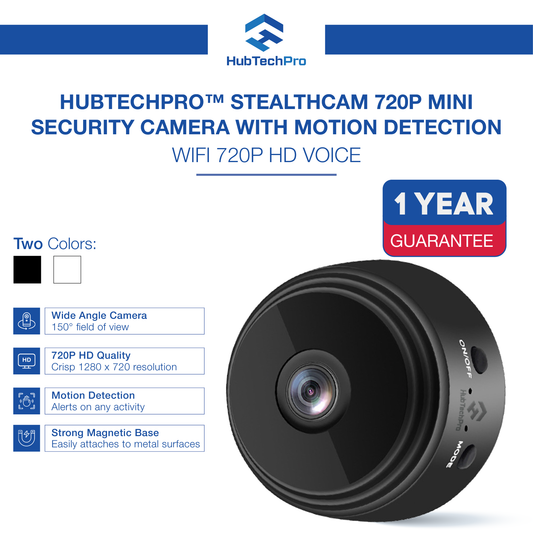 HUBTECHPRO™ StealthCam 720P Mini Security Camera with Motion Detection