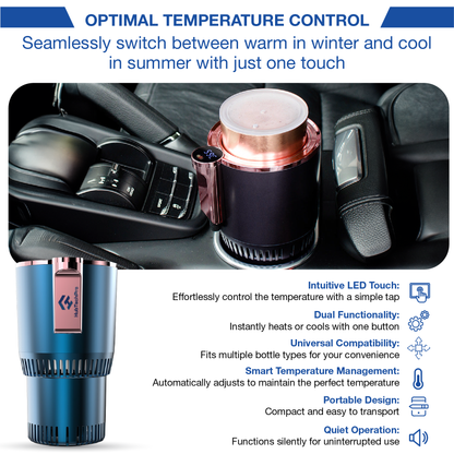 HUBTECHPRO™ DualTemp Travel Cup Holder & Cooler!