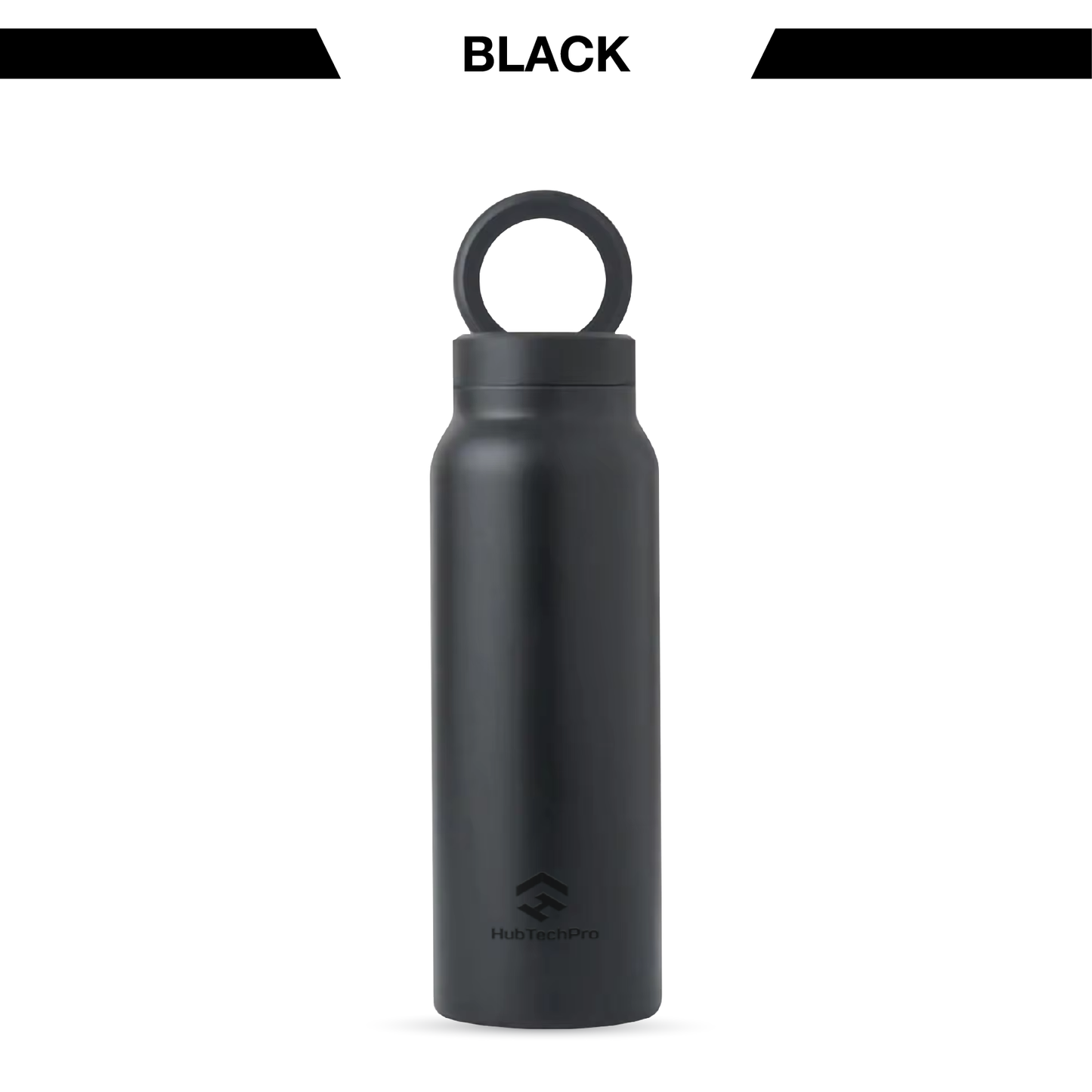 HubbTechPro™️ Ringo360 Magnetic Hydration Station - 24oz Insulated Water Bottle & Phone Mount