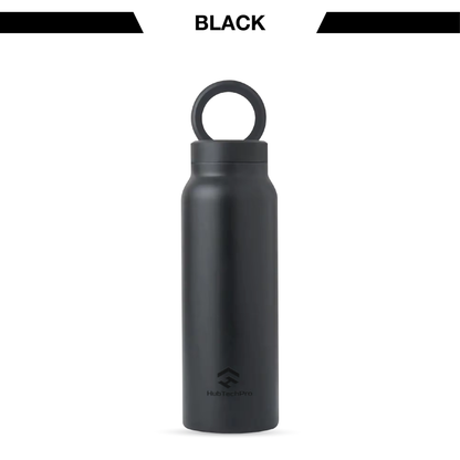 HubbTechPro™️ Ringo360 Magnetic Hydration Station - 24oz Insulated Water Bottle & Phone Mount