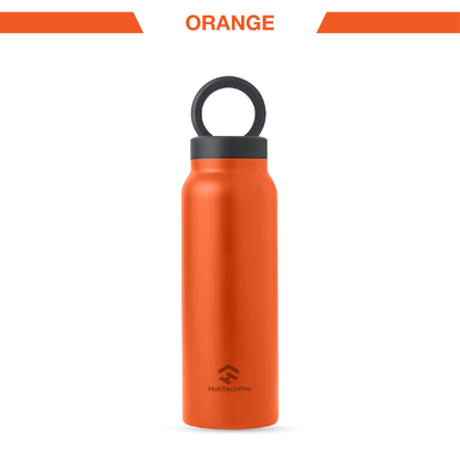 HubbTechPro™️ Ringo360 Magnetic Hydration Station - 24oz Insulated Water Bottle & Phone Mount