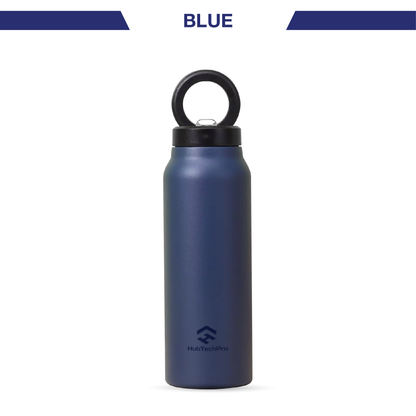 HubbTechPro™️ Ringo360 Magnetic Hydration Station - 24oz Insulated Water Bottle & Phone Mount